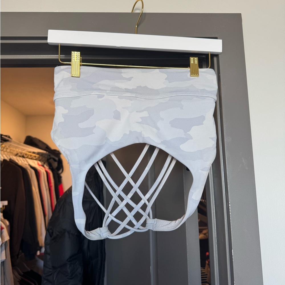 Lululemon Gray Camo Sports Bra